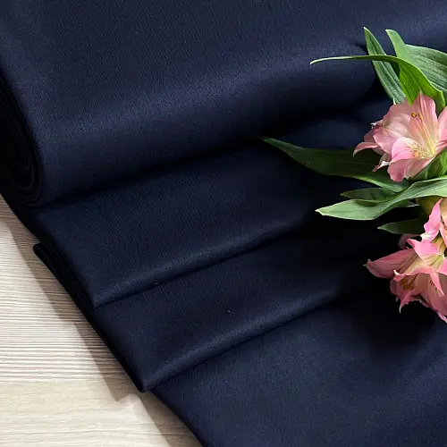 Костюмная ткань "Бостон" (темно-синий)