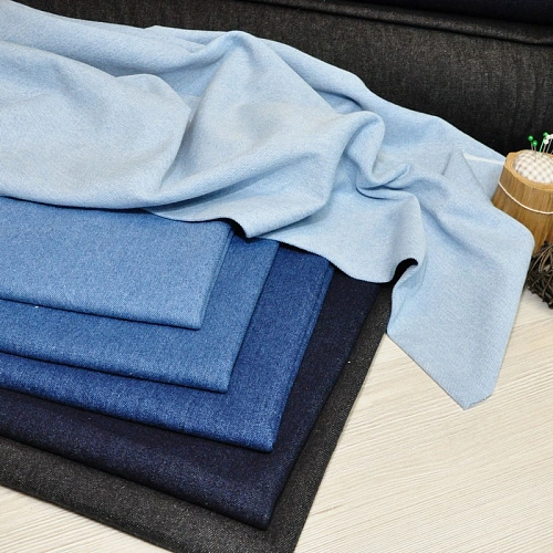 Джинс вареный 100 % хлопок (Dark blue)