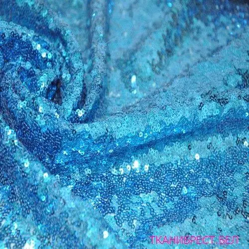 Пайетки на сетке (бирюзовый)