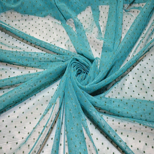 Сетка горох флок (изумруд)