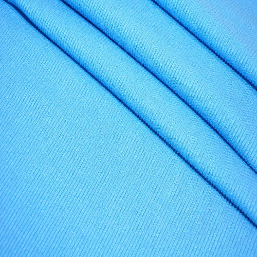 Трикотаж "Рубчик" (голубой)