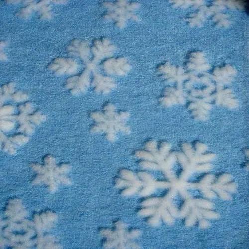 Жаккардовый (голубой + белый)