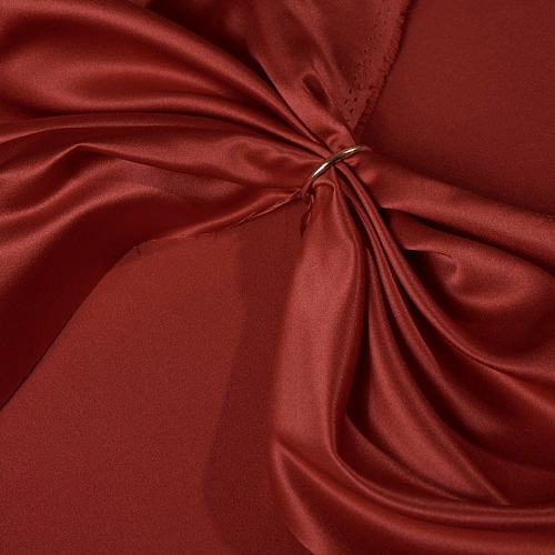 Атлас свадебный, красный