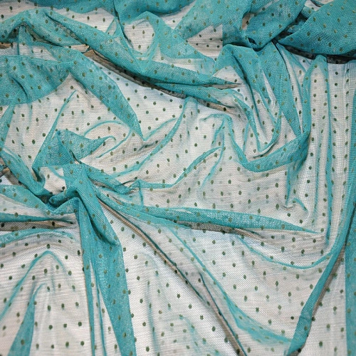 Сетка горох флок (изумруд)