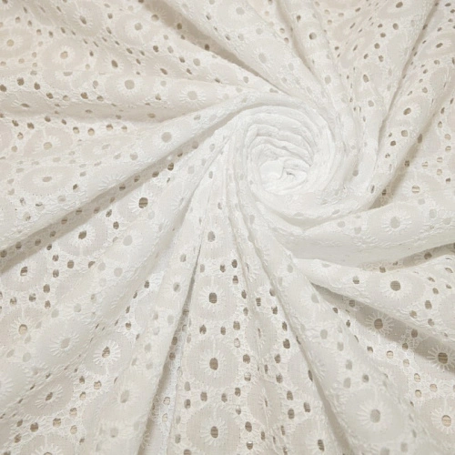 Батист вышитый "Ришелье" (белый) 3