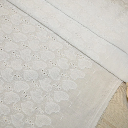 Батист вышитый "Ришелье" (белый)