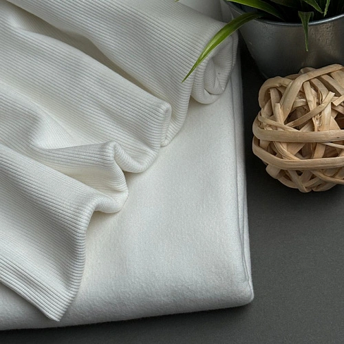 Футер 3-х нитка с эффектом велюра (молоко)