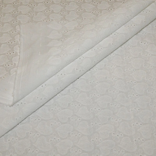 Батист вышитый "Ришелье" (белый)