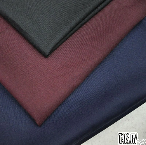 Костюмная ткань Полушерсть (черный)