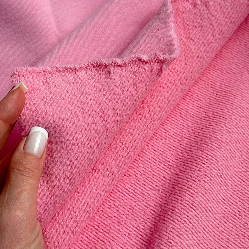Футер 3-х нитка с эффектом велюра (розовый)