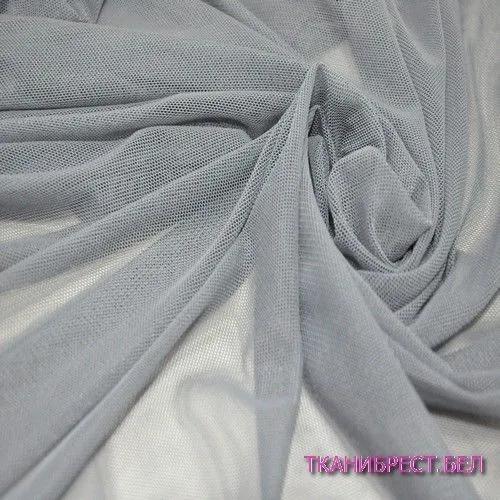 Ткань Сетка стрейчевая (серый)