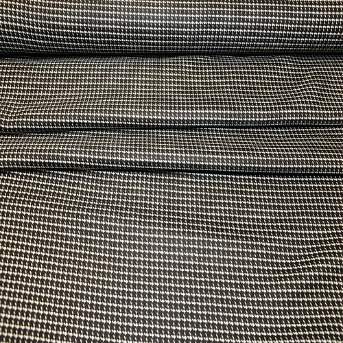 Костюмная ткань Полушерсть гусиная лапка (черный)