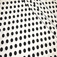 Супер-софт принт "Черные горошек на белом фоне"