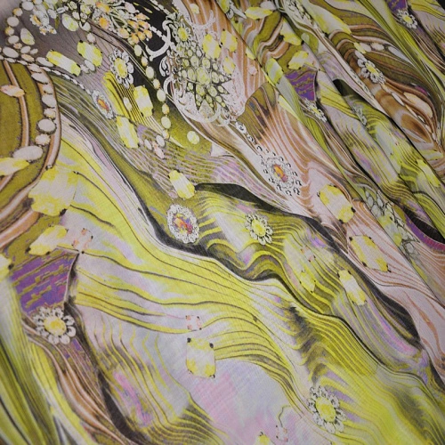 Шифон принт "Купон 4"