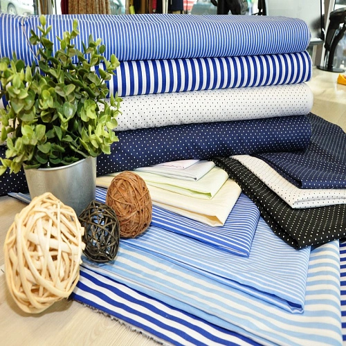 Рубашечная ткань "Соната" полоска (желтый)