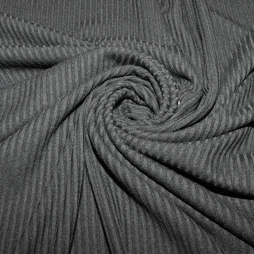 Трикотаж "Вискоза -Лапша" (черный)