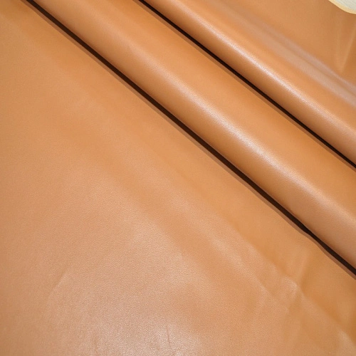 Кожзам на трикотажной основе (рыжий)