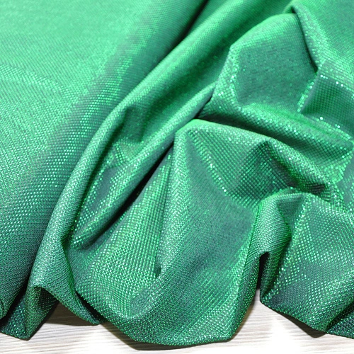 Трикотаж "Лунный свет" (изумрудный)