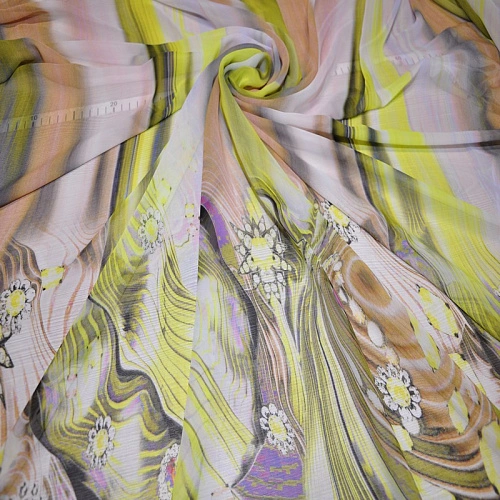 Шифон принт "Купон 4"