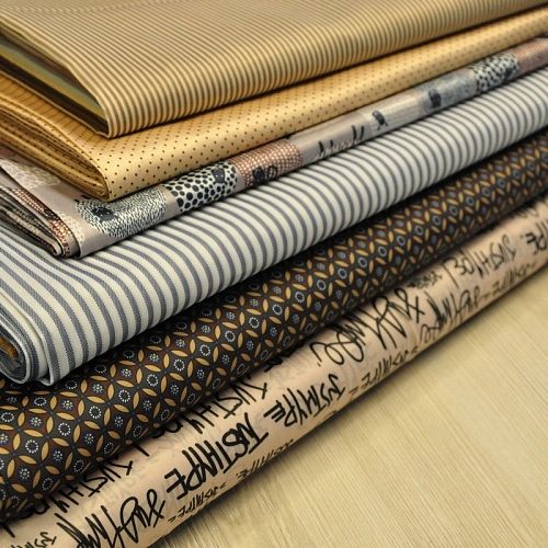 Подкладка нейлон принт полоска белый +черный