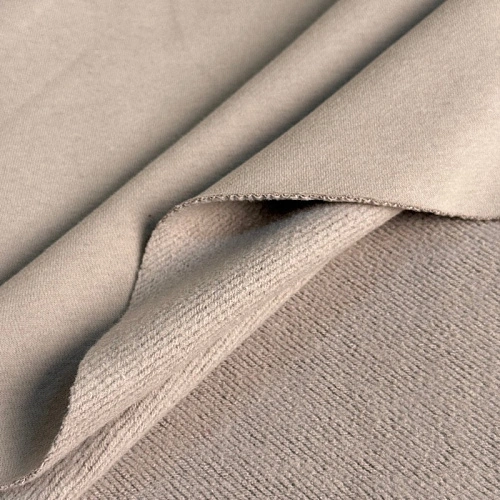 Футер 3-х нитка с эффектом велюра (бежевый)