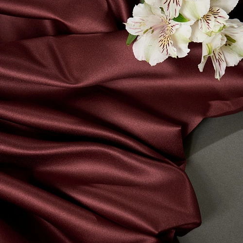 Атлас свадебный (марсала)