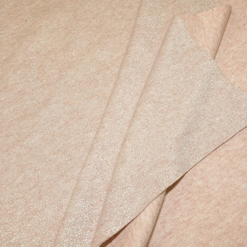 Трикотаж Ангора плотная с люрексом  (нежный розовый)