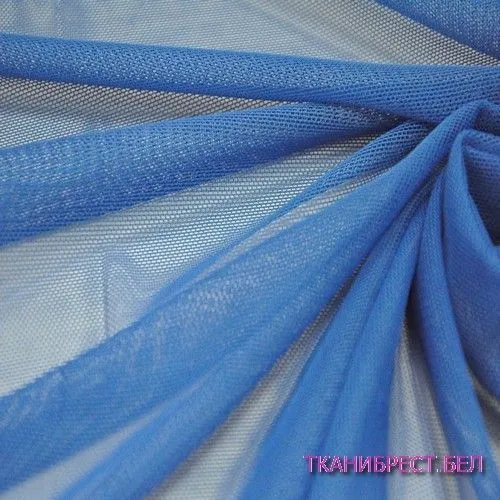 Ткань Сетка стрейчевая (василёк)