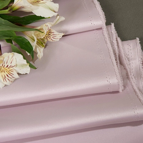 Атлас свадебный (розовая пудра)