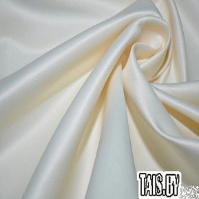 Атлас свадебный (сливочный)