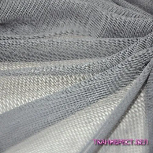 Ткань Сетка стрейчевая (серый)