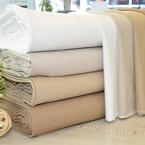 Костюмная ткань "Бостон" (сливочный)