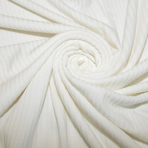 Трикотаж "Вискоза -Лапша" (молоко)