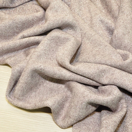 Трикотаж Ангора плотная с люрексом  (пыльно-фиолетовый)