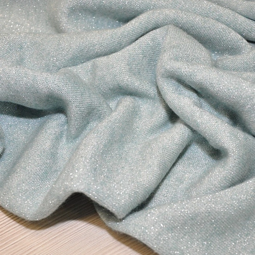 Трикотаж Ангора плотная с люрексом  (нежный голубой)