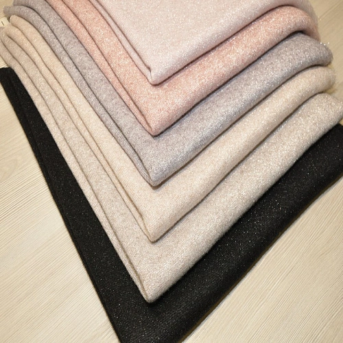 Трикотаж Ангора плотная с люрексом (пыльная сирень)