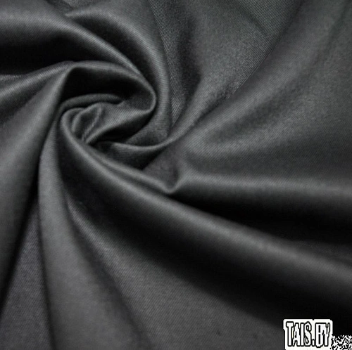 Костюмная ткань Полушерсть (черный)