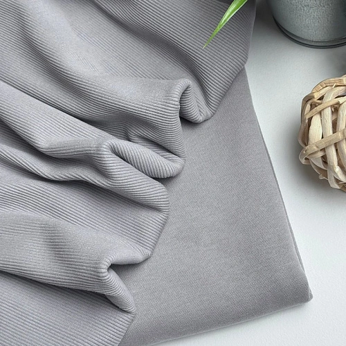 Футер 3-х нитка с эффектом велюра (серый)