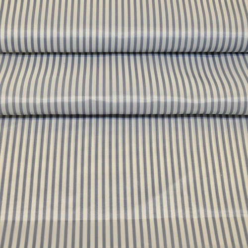 Подкладка нейлон принт полоска белый +синий