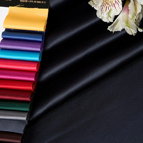 Атлас свадебный (синий)