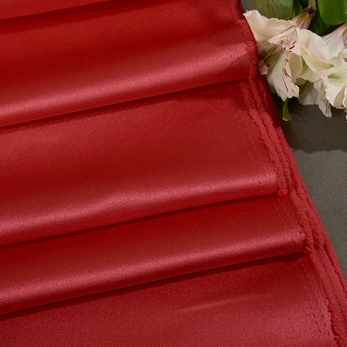 Атлас свадебный (яркий коралл)