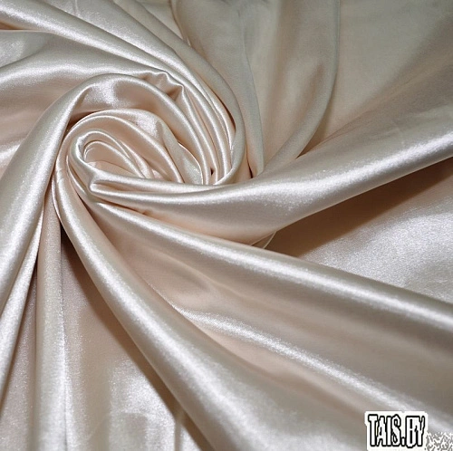 Атлас тонкий(кремовый)