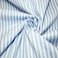 Поплин полоска  шир.1 см (голубой)