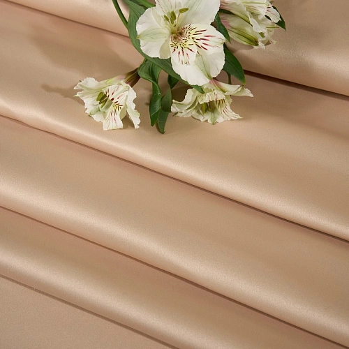 Атлас свадебный (золотой песок)