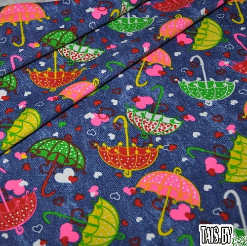 Футер 2-х нитка набивной "Зонтики"