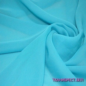Шифон голубая бирюза