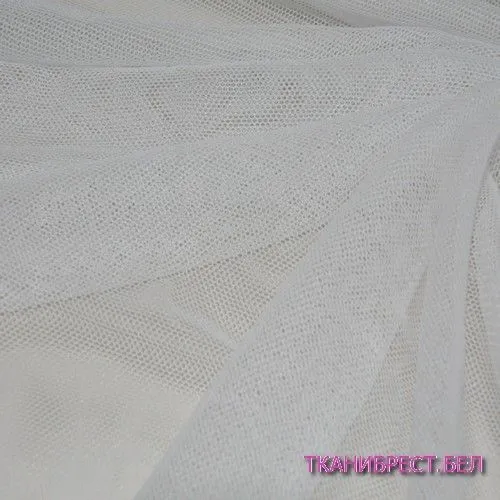 Ткань Сетка стрейчевая (белый)