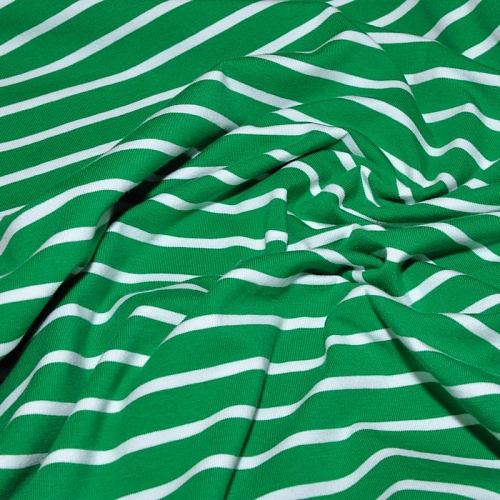 Кулирная гладь "Тельняшка" "2см-0,5см бенетон +белый"