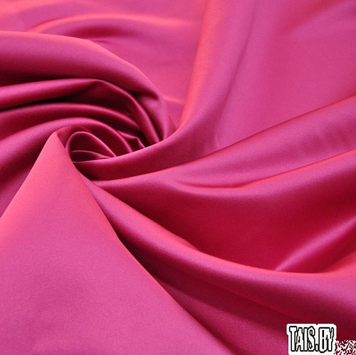 Атлас свадебный (малиновый)