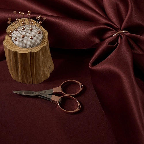 Атлас свадебный (марсала)